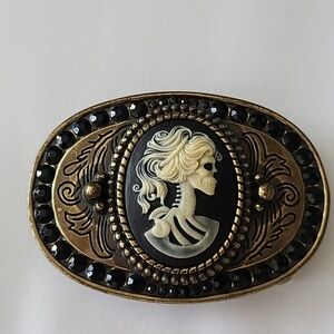 Day of the Dead Metal Belt Buckle